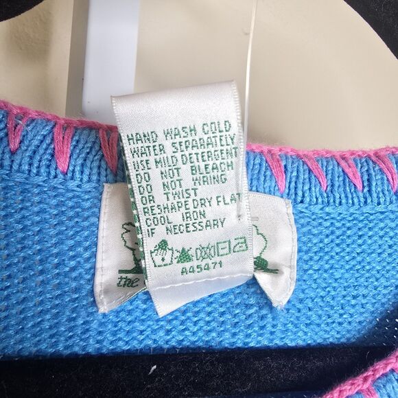 The Quacker Factory Beach Scene Knit Short Sleeve Tunic Top Beaded Size XL - Picture 7 of 12